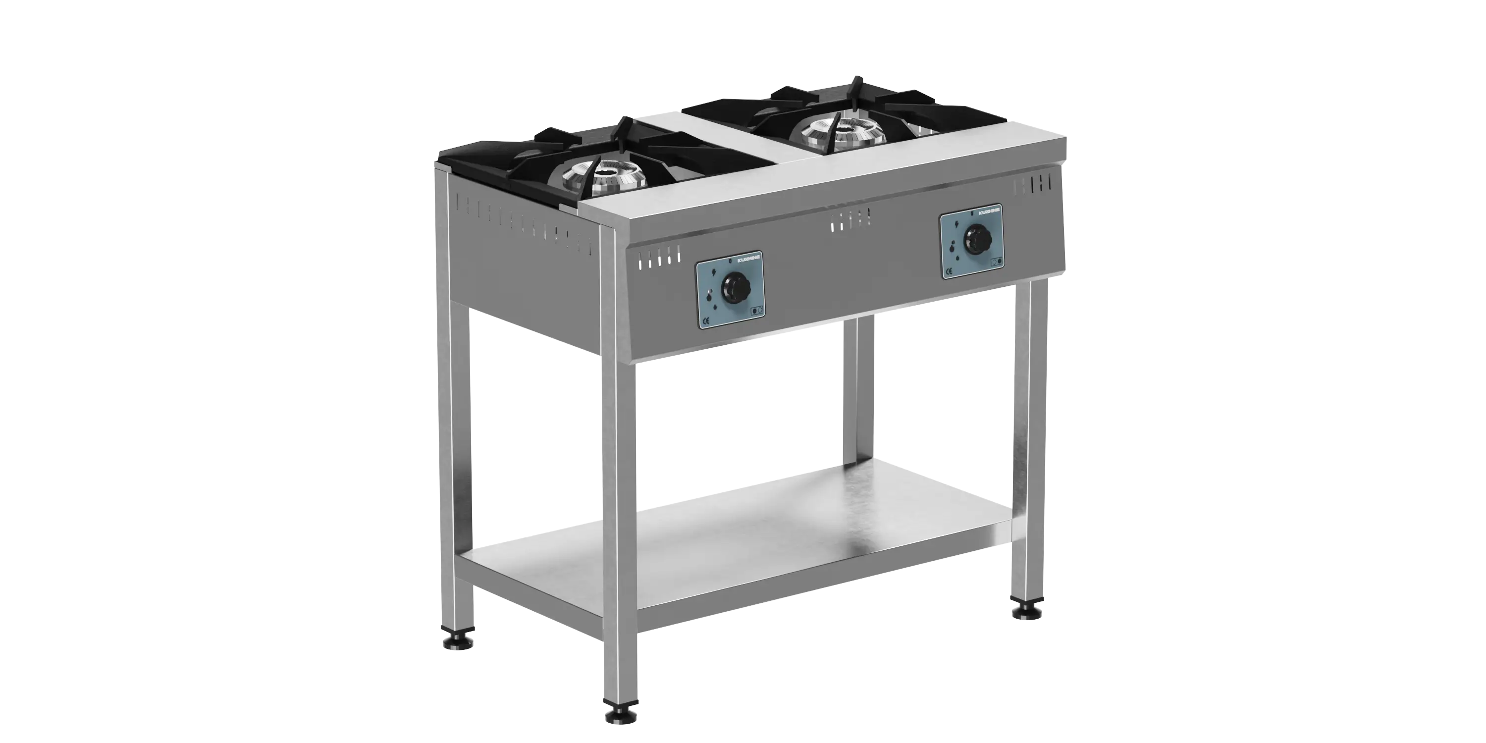 Taban Raflı Ocak 2 Brulörlü Gazlı LPG (Gas Cooker 2 Burners LPG)
