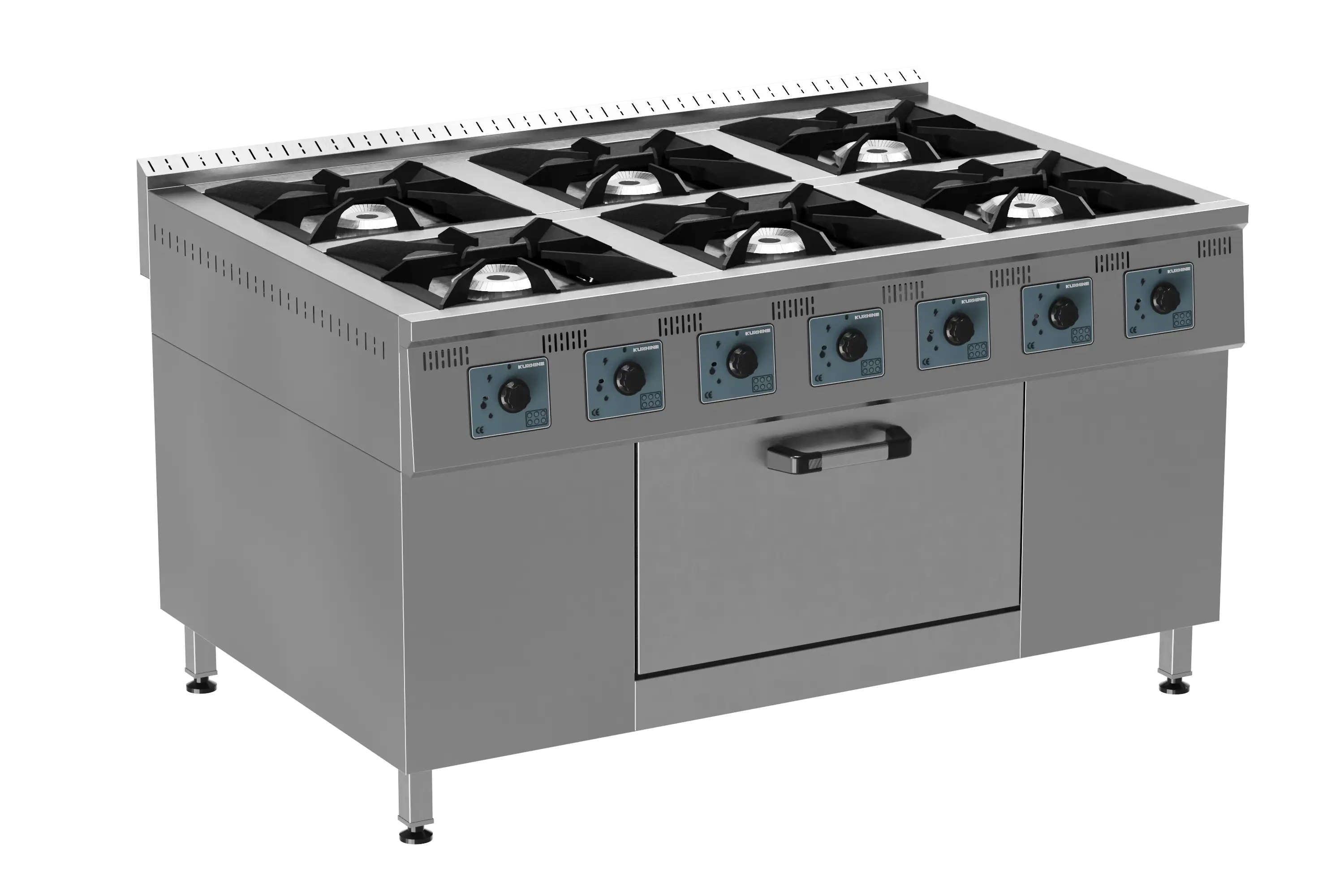 Kuzine 6 Brulörlü Gazlı LPG (Gas Cooker 6 Burners With Oven LPG)