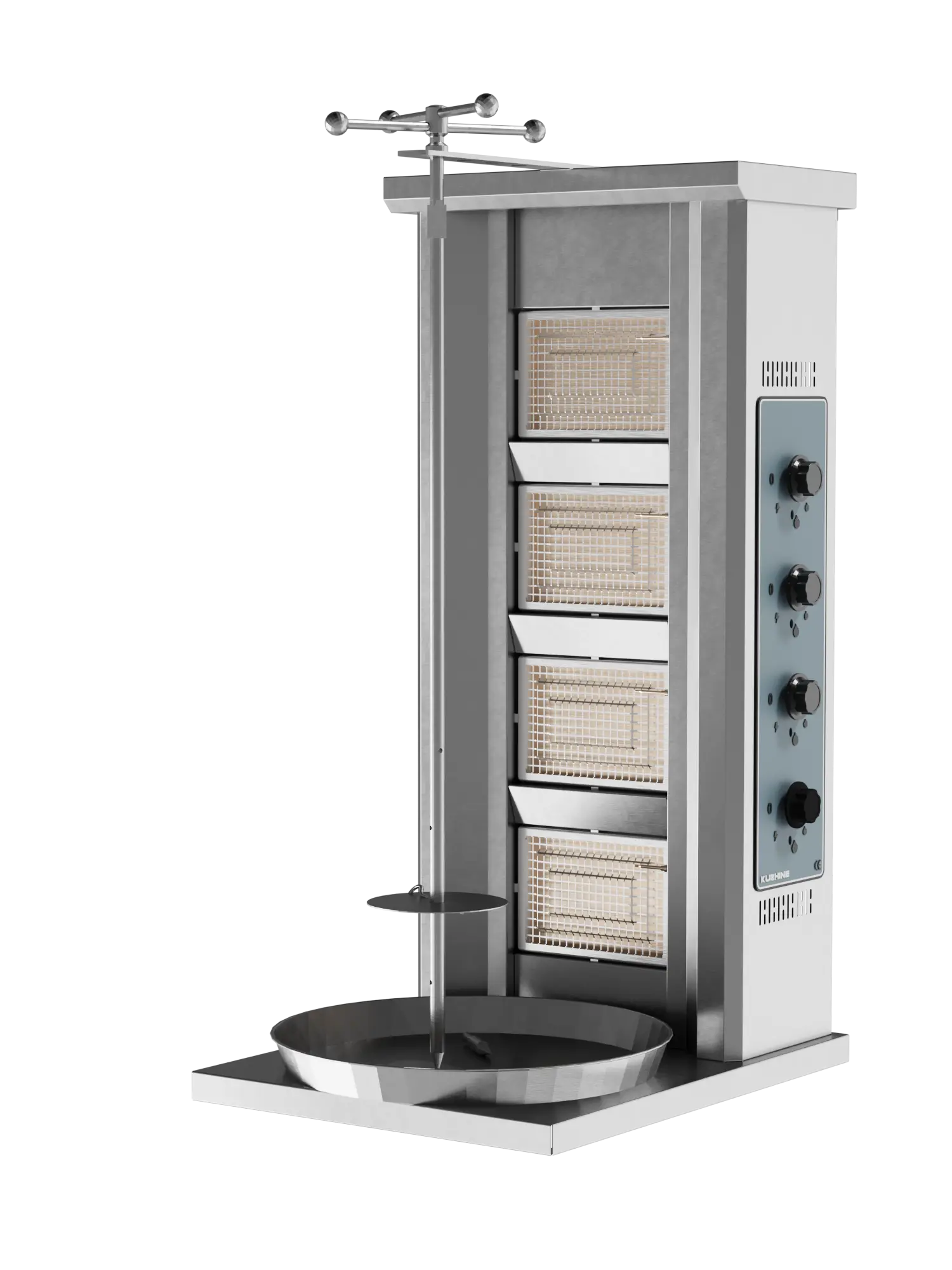 Döner Ocağı Motorsuz Gazlı LPG 4 Radyan (Gas Shawarma Machine Without Motor LPG) 4 Radyan
