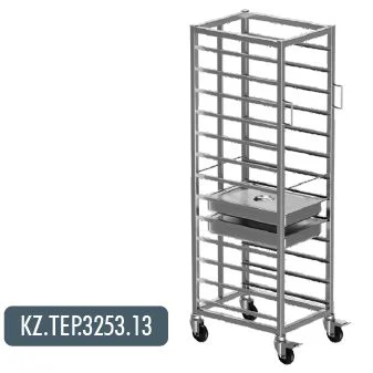 GN 1/1 Küvet Taşıma Arabası 13 Adet Kapasiteli (GN 1/1 Trolley) 13