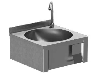 Dizden Kumandalı El Yıkama Evyesi(Knee Operating Handwash Basin)